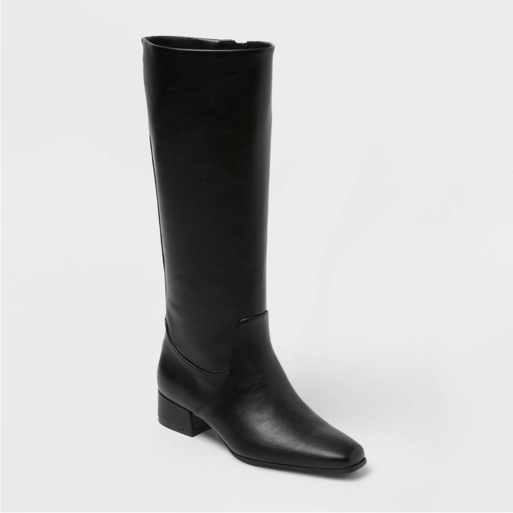 Universal Thread Women's Rhi Boots Wide Calf with Memory Foam Insole Square Toe